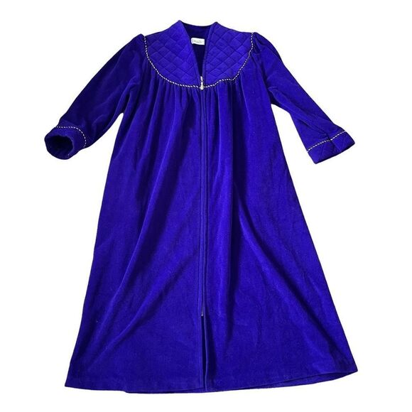 Vintage royal purple vanity fair robe L - Picture 1 of 4